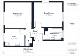 2- Zimmer Wohnung in Zentraler Lage von Nürnberg Thon - Grundriss