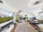 Exklusive Maisonettewohnung mit großzügigem Raumkonzept für höchste Wohnansprüche - Wohnzimmer