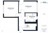 Traumhafte 3-Zimmer Maisonette-Wohnung am Sallerner Berg mit Dachterrasse und Panoramafenster - Grundriss 1. Etage