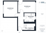 Traumhafte 3-Zimmer Maisonette-Wohnung am Sallerner Berg mit Dachterrasse und Panoramafenster - Grundriss 2. Etage