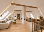 Charmante Dachgeschosswohnung mit 96m² Wohn-Nutzfläche! Möglichkeit zur Maisonette in Nürnberg Thon - Dachgeschoss Ausbau-Vorschlag