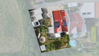 Familienfreundliche Doppelhaushälfte in Postbauer-Heng mit 171 m² in naturnaher Lage - Vogelperspektive