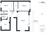 Helle 3-Zimmer-Wohnung in Bestlage! Nürnberg Thon - Grundriss